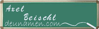 Axel Beischl Visitenkarte